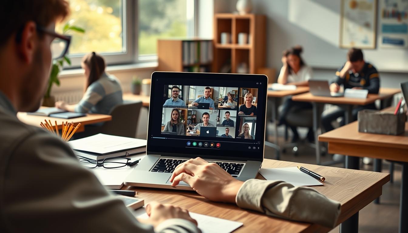 Students working in research laboratory